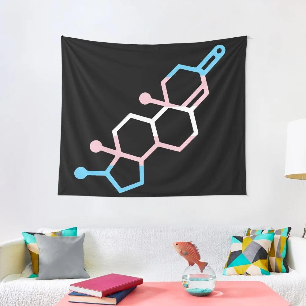 Testosterone Chemical Bond Tapestry Decoration Room Hanging Wall On The Wall Room Decorations Aesthetic Tapestry