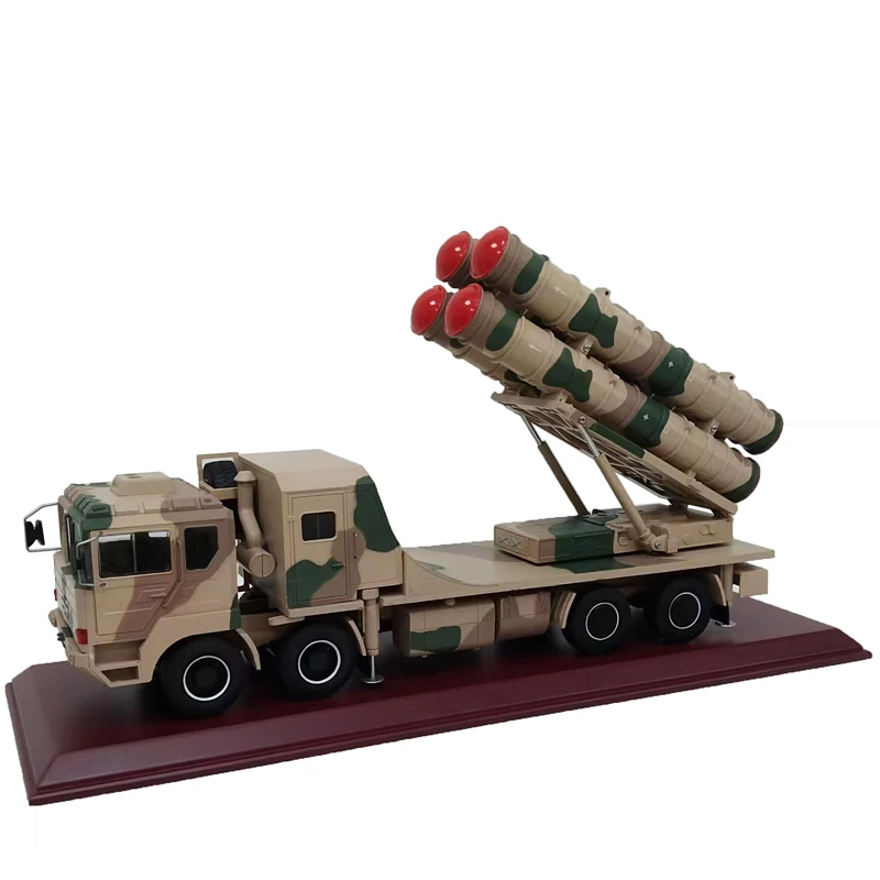 1:24 Scale Hongqi 22 Air Defense Missile Launch Vehicle Alloy Die Casting Simulation Finished Product Model Military Collection