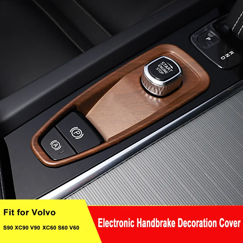 1pc Electronic Handbrake Decoration Cover for Volvo S90 XC90 V90 XC60 S60 V60