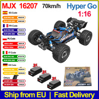 MJX 16207 1/16 Hyper Go RC Car Brushless Motor 4WD Off-Road Remote Control Cars 70km High Speed Racing Drift Toy