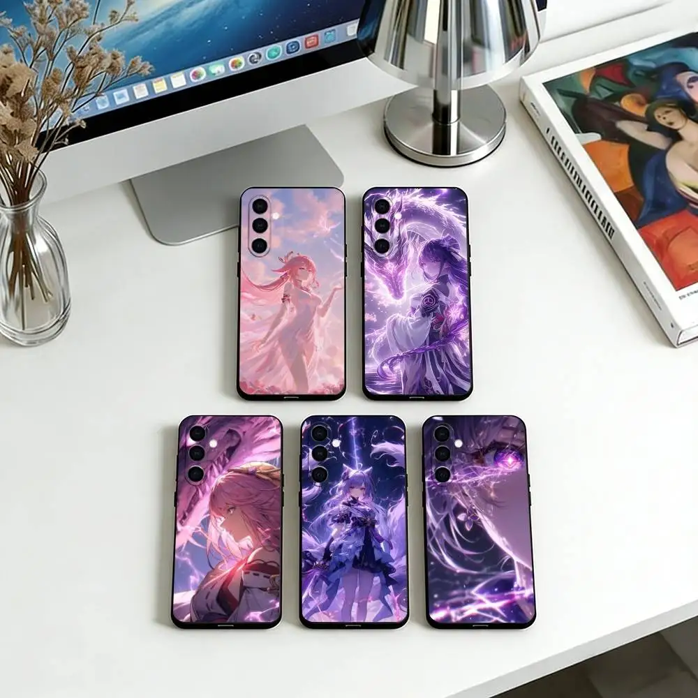 Game Character Phone Case For Samsung Galaxy A73,A72,A71,A70,A53,A52,A51,Soft Black Cover
