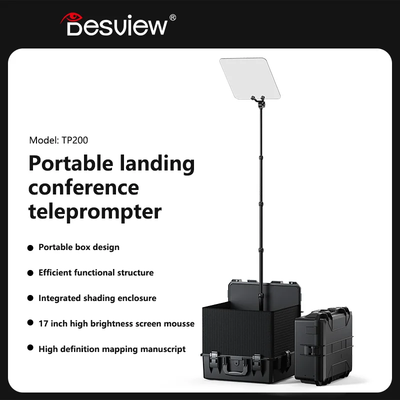 

Bestview TP200 Teleprompter Portable Landing Teleprompter 17inch 1000nits Screen for Conference Live Video Recording