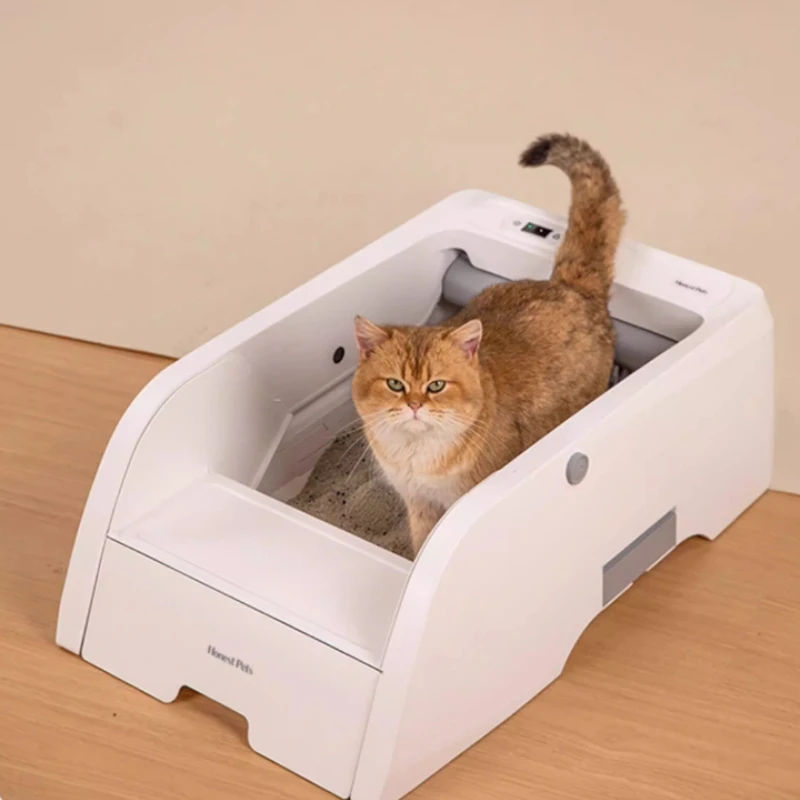 

Open-ended Plastic cat Litter Box Defecation Accessories Litter Box Side Entrance Training Self-Cleaning Arenero Gato Home Items