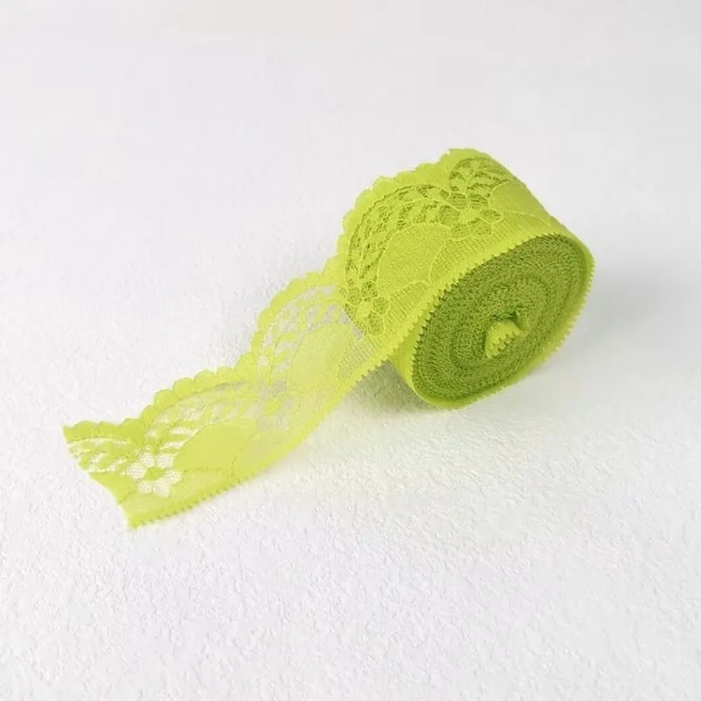 New Mesh Embroidery Lace Ribbon Tape Woven Cotton Non-Stretch Flower Lace Trim Unilateral Trim Tape Handicrafts Decoration
