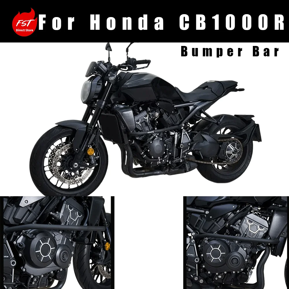 Spring‑Buffered Race‑Spec Crash Bar Bumper Anti‑Fall Guard Mod Parts For Honda CB1000R Motorcycle Accessories