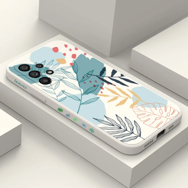 

Sparse Leaf Phone Case For Samsung Galaxy A73 A53 A33 A23 A13 A03 A72 A52 A52S A32 A22 A12 A71 A51 A31 A21S 4G 5G Cover