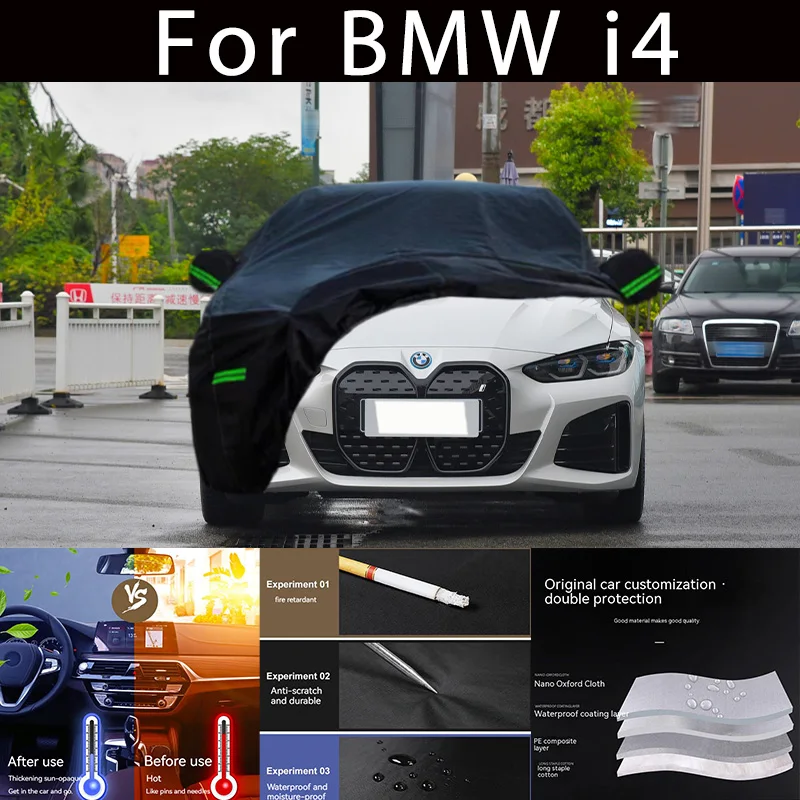 

For BMW i4 Outdoor Protection Full Car Covers Snow Cover Sunshade Waterproof Dustproof Exterior Car accessories