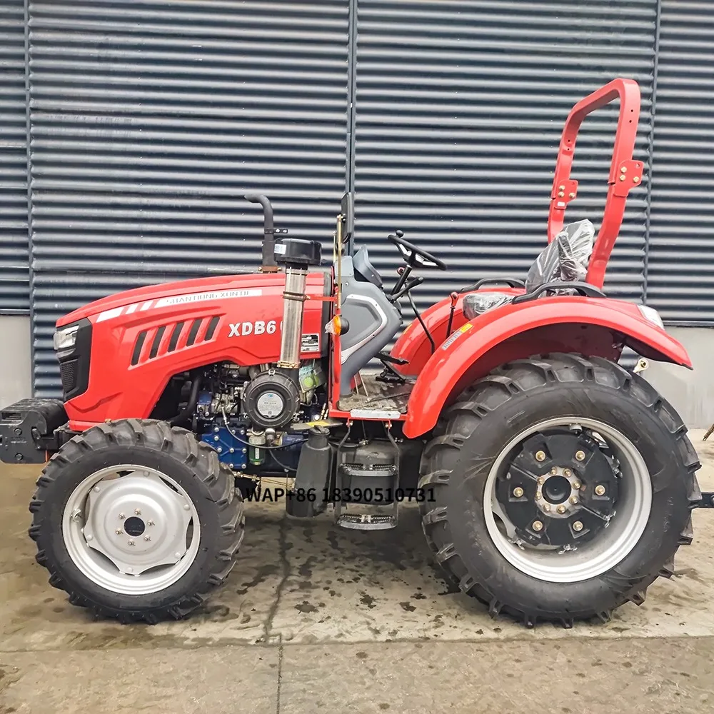 Super-Sonderpreis 2-4-Rad 4x4 Kompakter Landwirtschafts-Mini-Garten-Traktor Handgeführter Rasenmäher Raupentraktor-Maschine