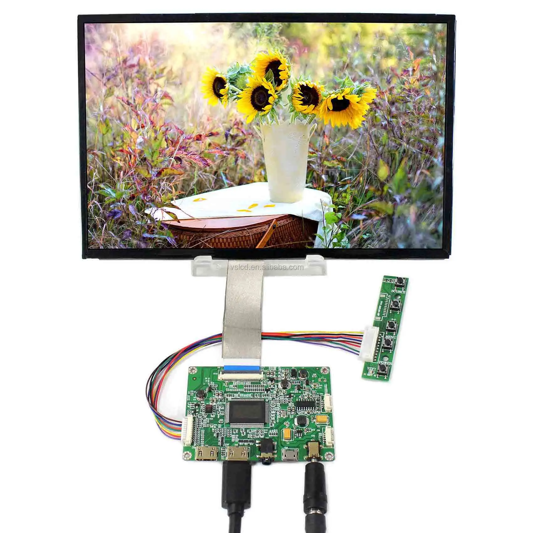 Custom Advertising Monitor 2560X1600 Lcd Controller Board Motorcycle Display Tv Lcd 10.1Inch Medical Lcd Display