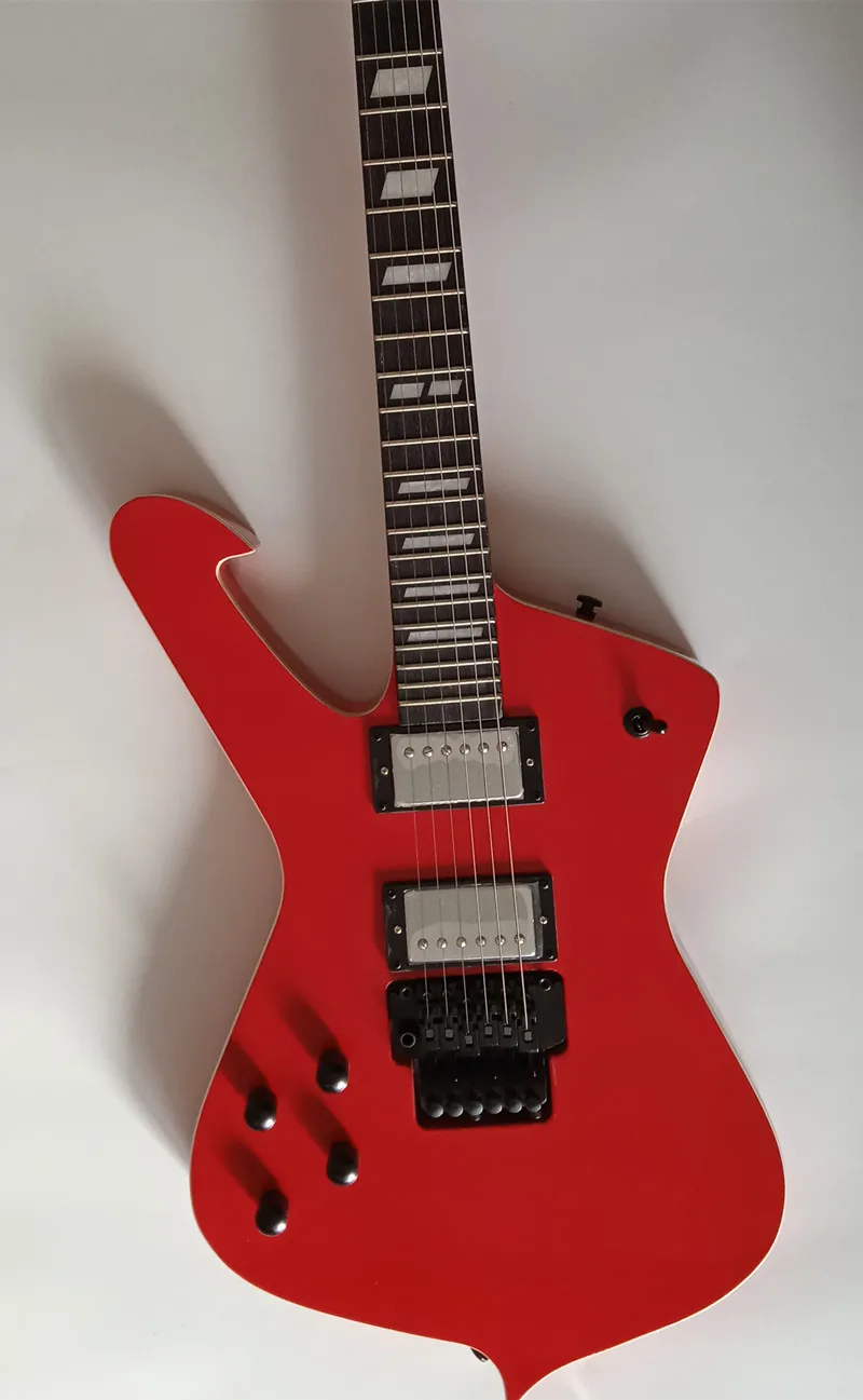 Left-handed 6 string Electric Guitar New Iceman Paul Stanley Red Mirror Guitar Guitars Guitarra