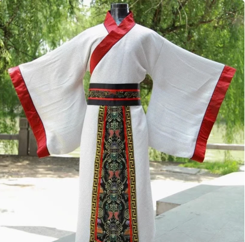 男性用の新しい古代衣装、クスー、廷臣、公式服装、漢王朝の大臣、マント、本、Z、ストレートトレイン、深いローブ