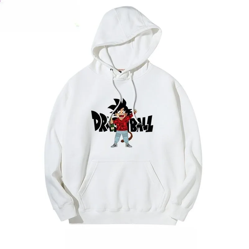 لعبة دراغون بول 2025 جديد حار هوديي الرجال الأبيض القطن جوكو شخصية قميص أحمر السراويل الزرقاء عقد الشراب المتجر الرئيسي المتضخم #1