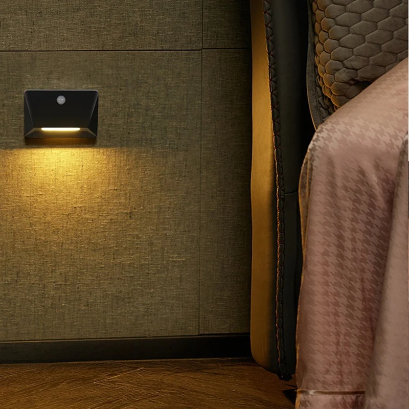 Home Corridor Night Light Human Body Sensor Light Smart LED Dormitory Charging Wall Light