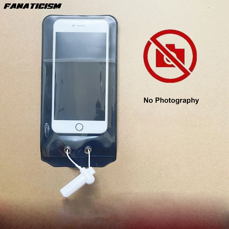

100pcs Reuse Anti Camera Mobile Phone Bag for No Photography Allowed Bag Security Phone Bag With Magnet lock opener