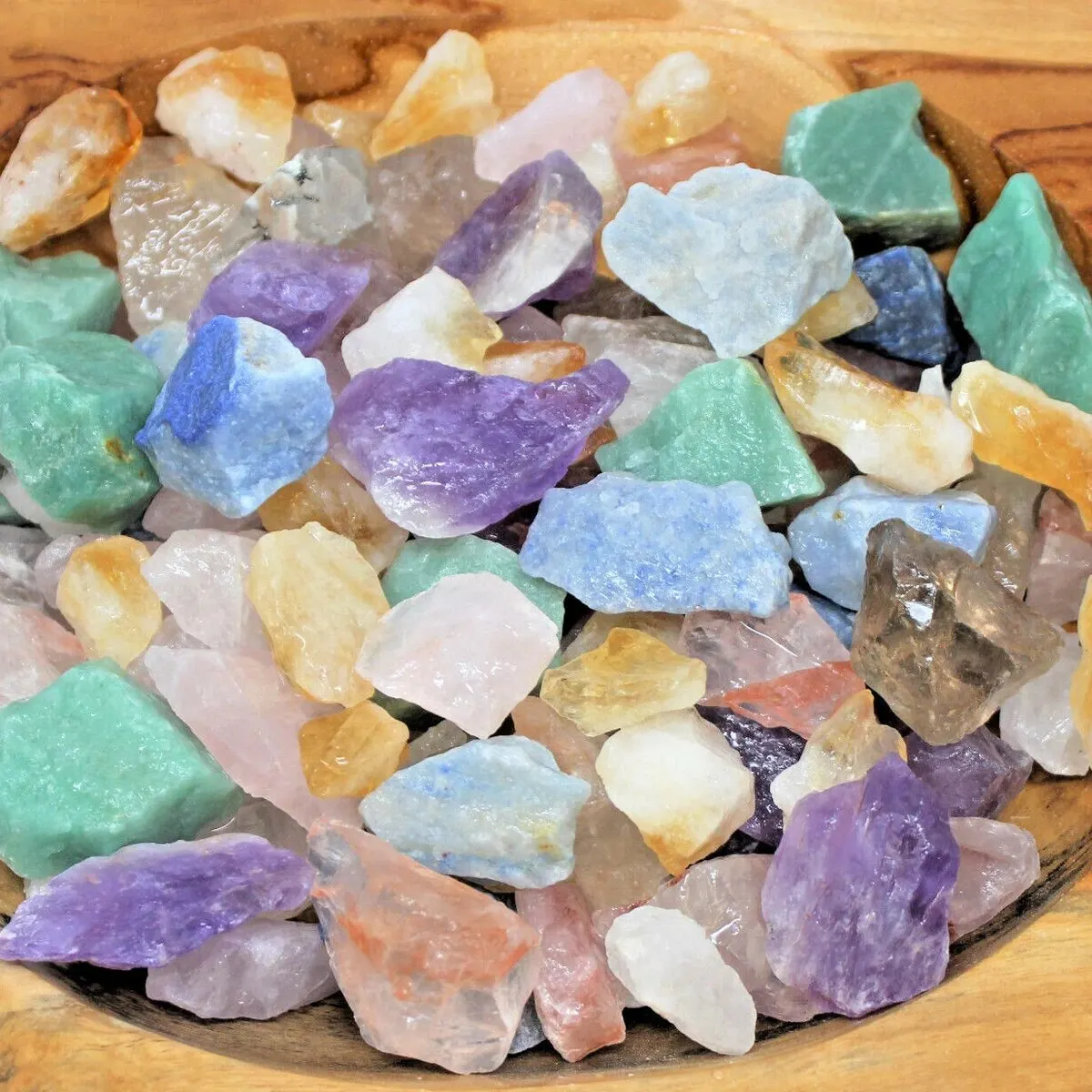 10PCS/Set Random Color Mixed Quartz Crystals, Rough Natural Premium Grade Stones