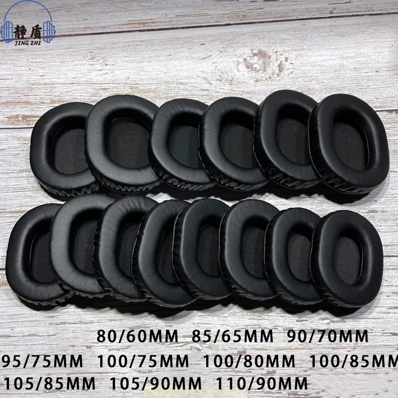 รูปไข่หูแผ่น105*85 110X90MM 90X70MM 100X80MM สำหรับ AKG สำหรับ HifiMan ATH สำหรับสำหรับ Philips หรือ ATH m50X HyperX หูฟัง