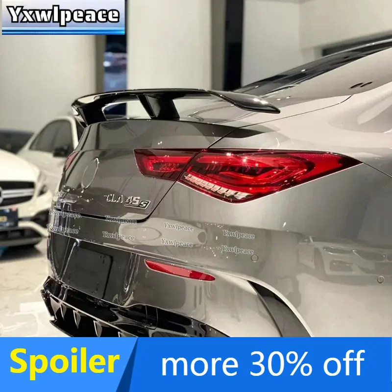 

ABS Glossy Black GT Style Rear Trunk Lip Spoiler Wing for Mercedes Benz W118 C118 CLA35 CLA180 200 250 CLA45 AMG Line 2019-2023