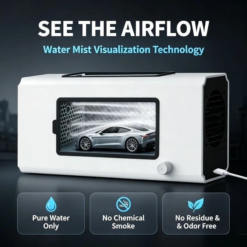 Mini Wind Tunnel Science Education Toy Desktop Flow Visualization Testing Experiment Toys for Car Model STEM Teaching Accessory