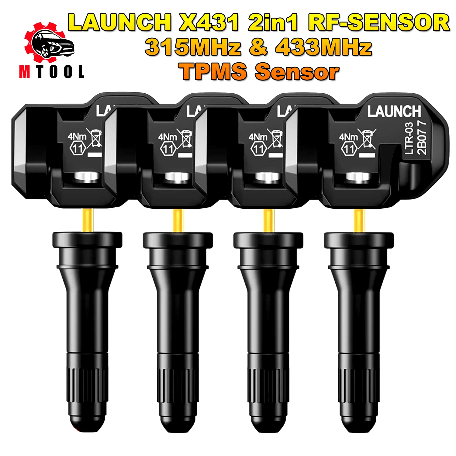 

LAUNCH X431 2 in 1 RF-SENSOR 315MHz & 433MHz TPMS Sensor Tire Repair Tools Scanner Tire Pressure Sensors Tester Programming