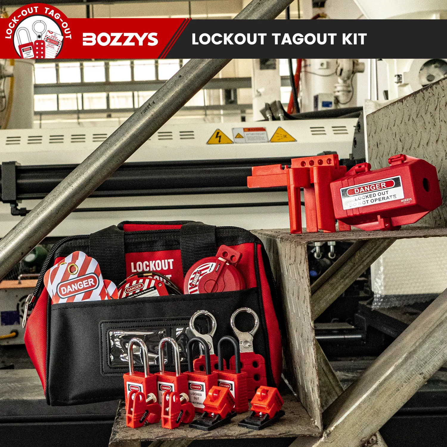 Personal Maintenance Electrical Lockout Tagout kit 27 Pack Lock Out Tag Out to Prevent Accidental Operation