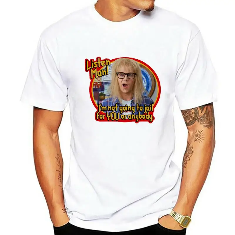 90 Mike Myers Classic Wayne World Garth Listen Man! custom tee Any Size