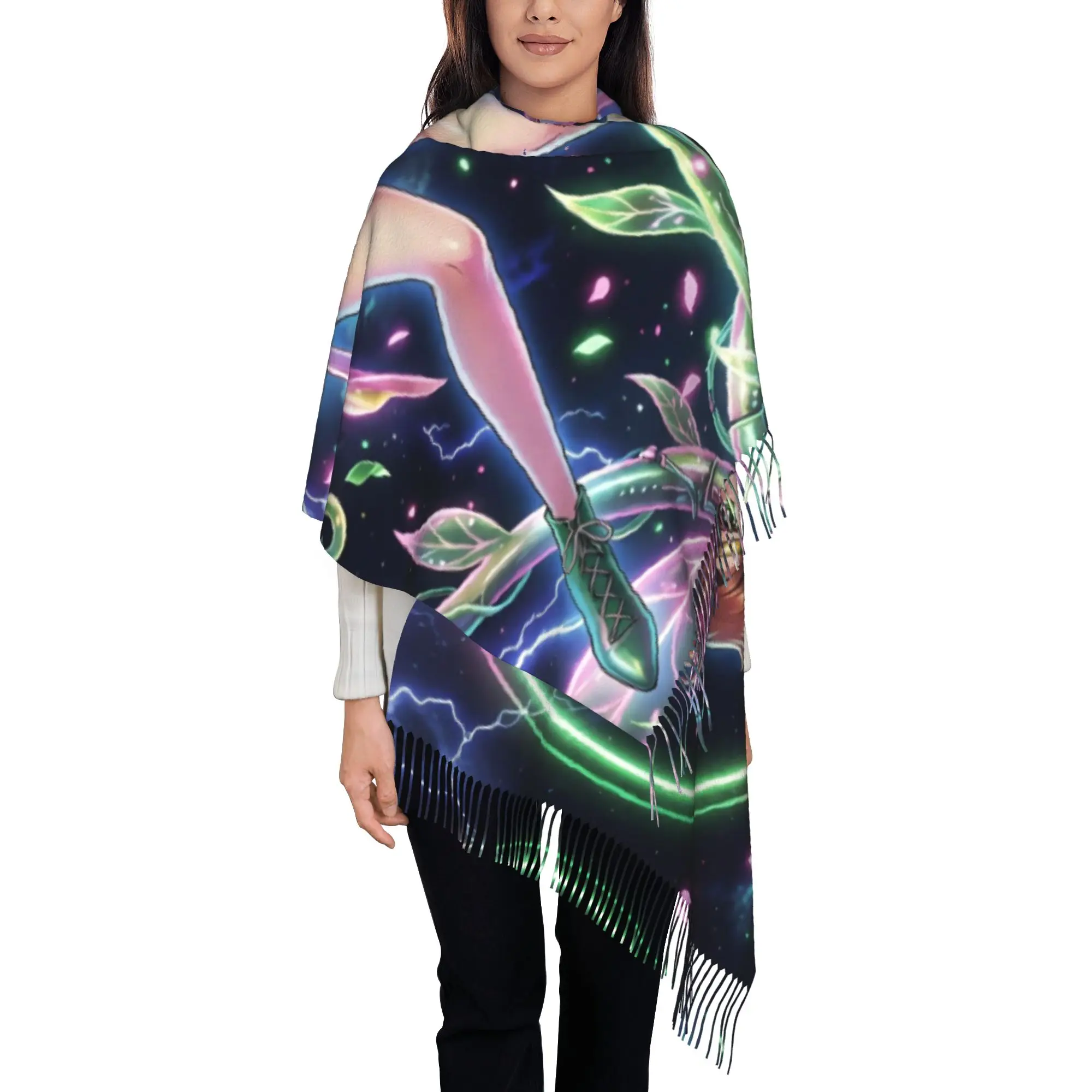 Sailor JupiterTassel Scarf S-Sailor Moon In Winter Multifunction With Tassel Gift Neckwarmer Scarves