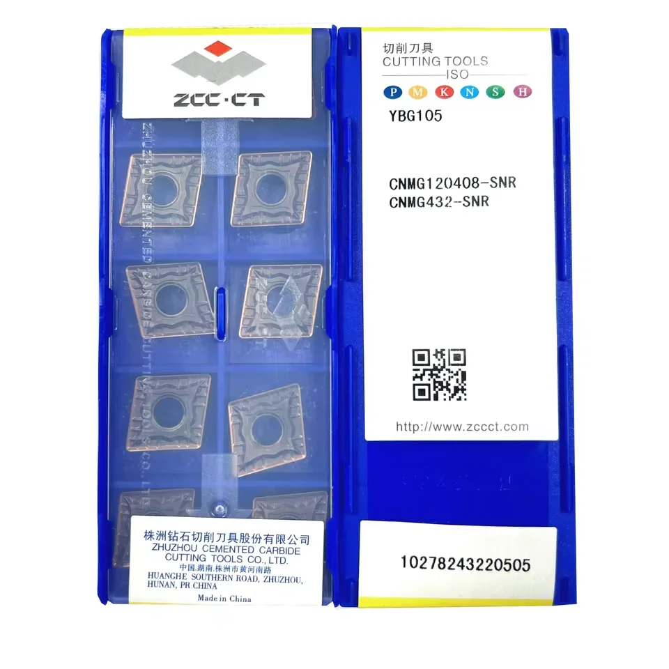 

Original ZCCCT CNMG120408-SNR YBG105 YBG212 YBS103 carbide insert for cutting tools