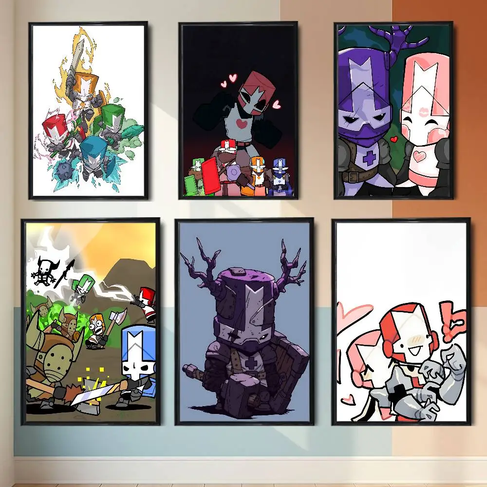 Ice Fire Thunder Magic Castle Crashers High Quality Dorm Living Room Aesthetic Wall Decoration Painting Poster Stickers