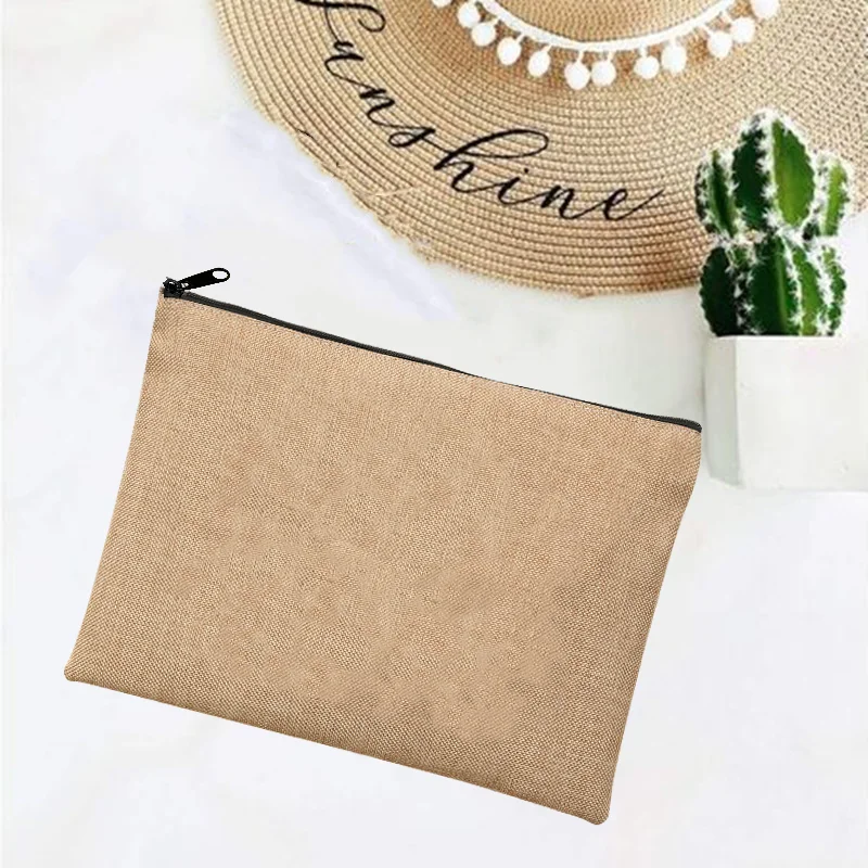 Fashion Cute Linen Beach Bag Women\'s Lovely Bags Purse Wallet Casual Summer Beach Vintage Clutch Lipstick Bag Wallet Handbag