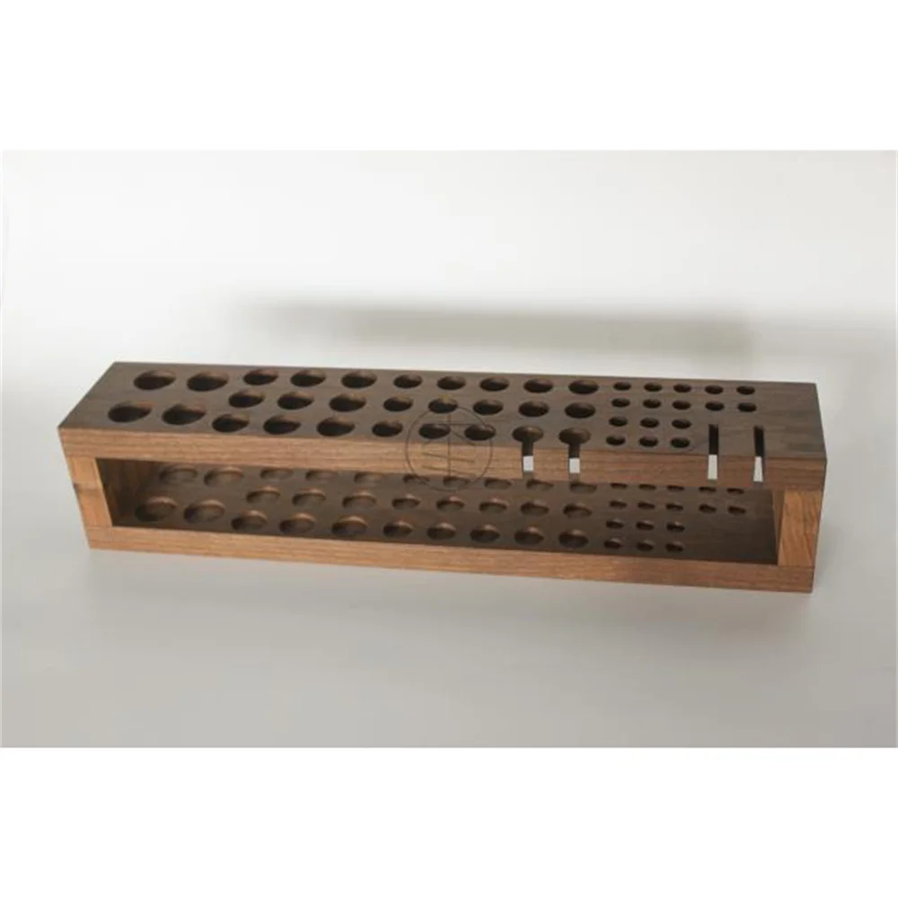 RCIDOS Black Walnut/Cherry/ Beech Wood Leather Tools Rack,Leather Hole Puncher Holder,7-10days ship out,Not in stock