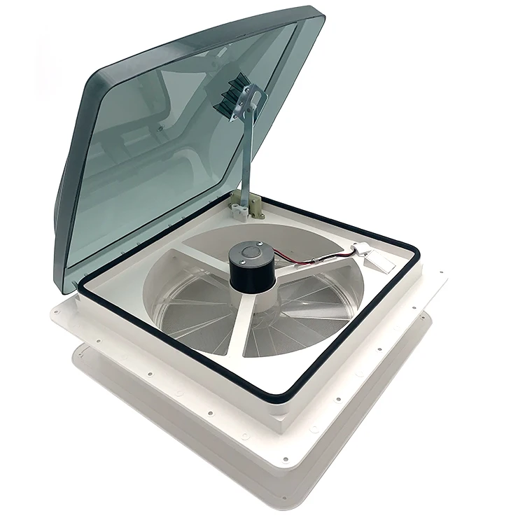 

14-дюймовое окно-люк для крыши из акрила ASA с турбовентилятором для автодомов