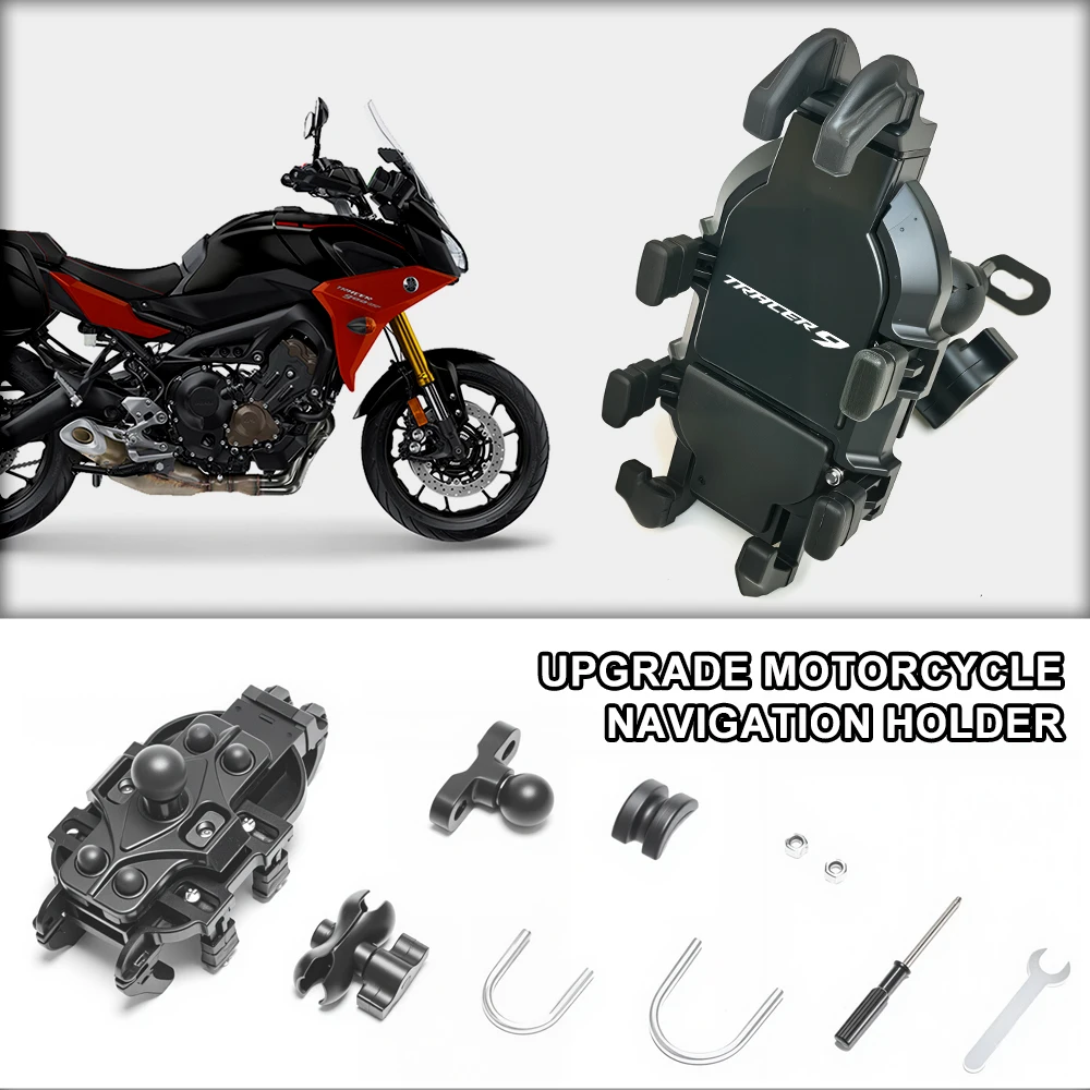 

Upgrade Dual Vibration Dampener Motorcycle Phone Mount Anti-Shake For Tracer Tracer9 Tracer9GT Tracer700 Tracer700GT xt660z 1200