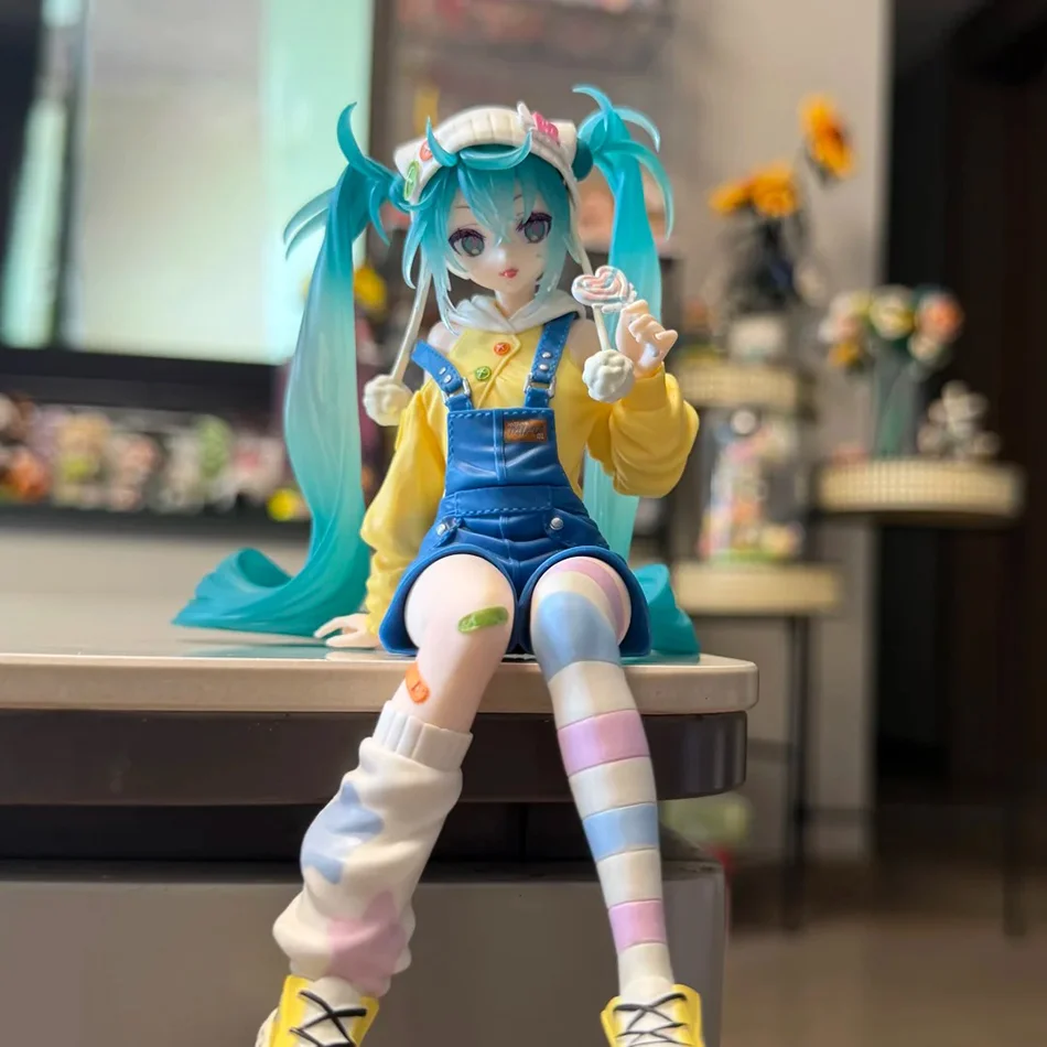Anime-Figur Hatsune Miku Actionfiguren Kawaii Lollipop PVC Sammlermodell Spielzeug Mädchengeschenk