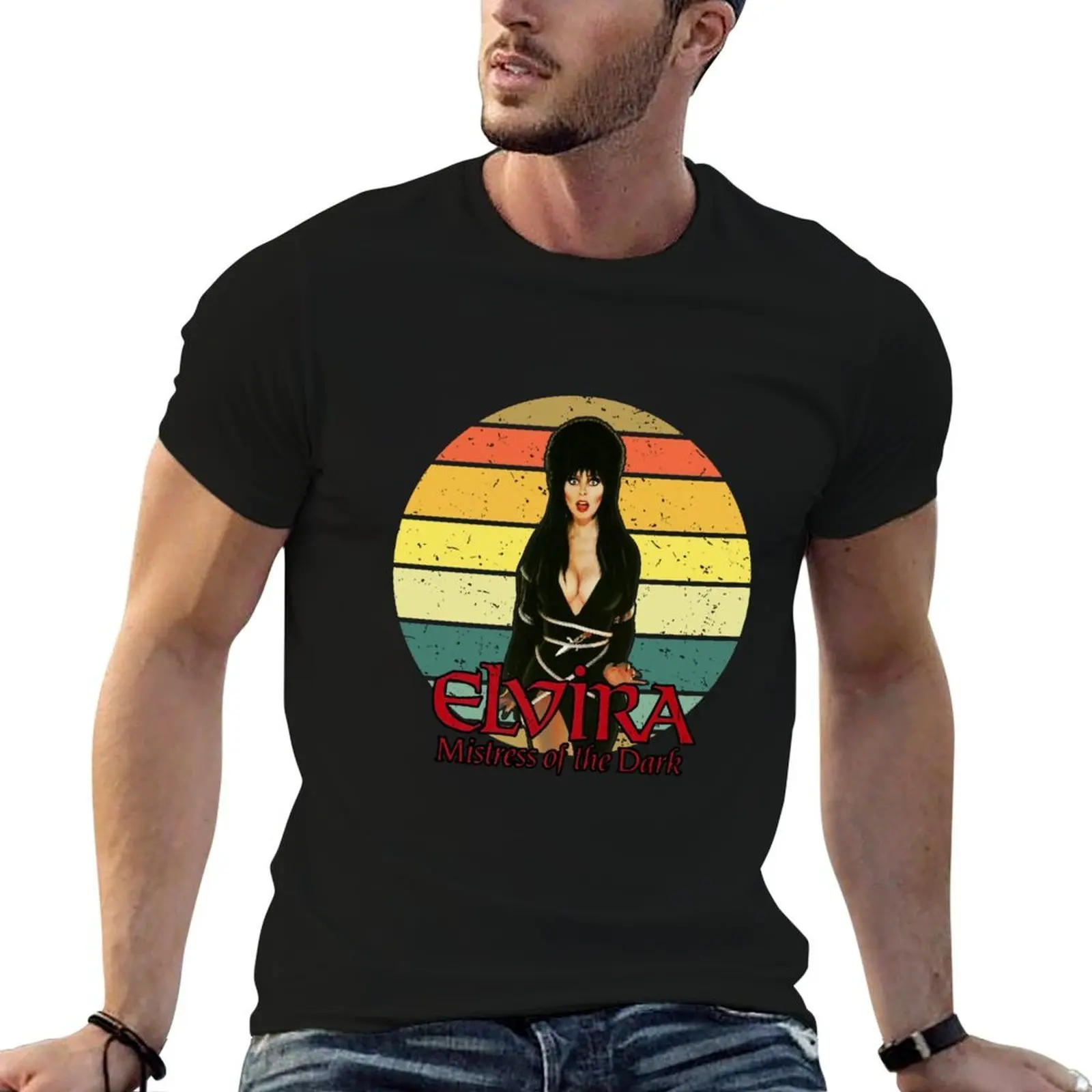 Mistress Of The Dark Classic Movie T-Shirt Clothing Luxury man Men's t-shirt