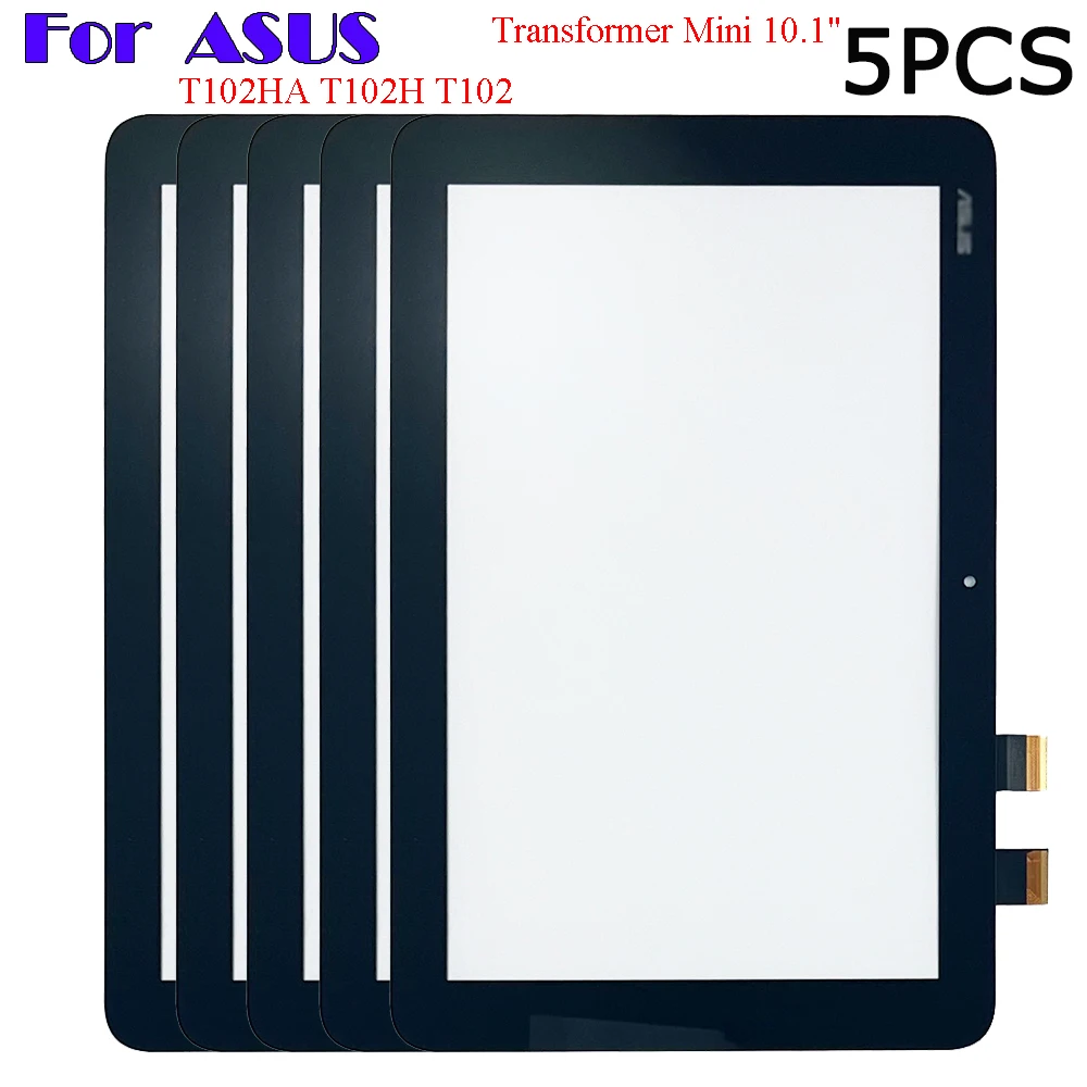 

5PCS 10.1" New For ASUS Transformer Mini T102HA T102H T102 HA Touch Screen + OCA LCD Front Glass Panel Replacement