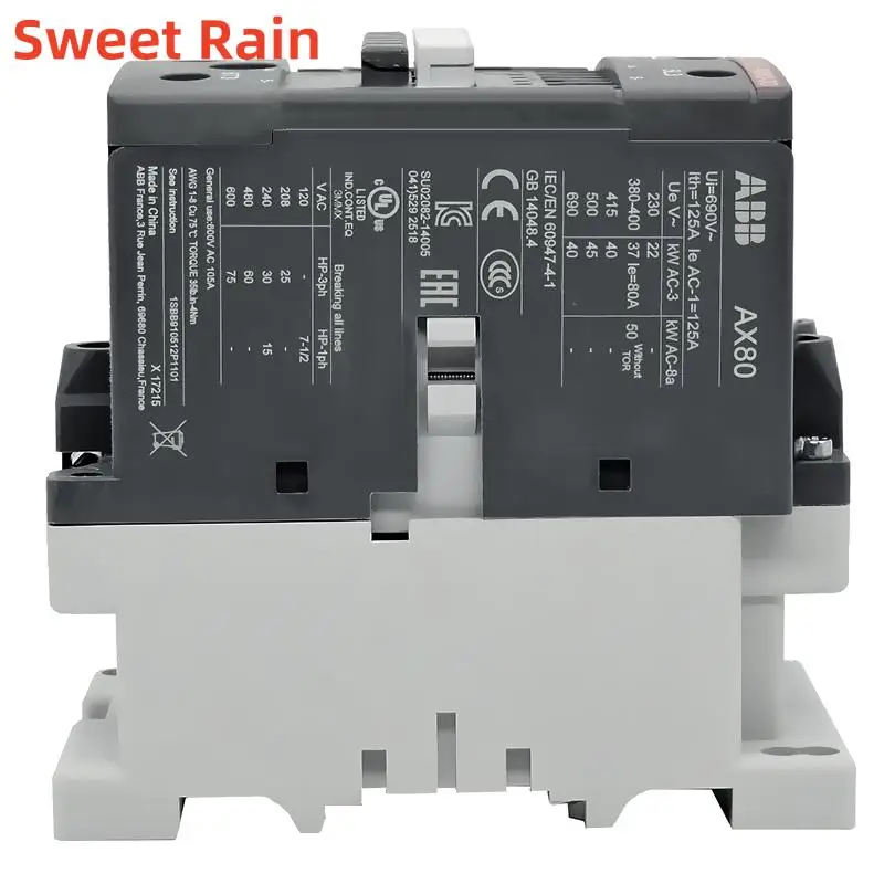 AX80-30-11 80A 3P AC المقاولين AX80-30-11 لفائف الجهد AC220V AC110V AC24V AC380V