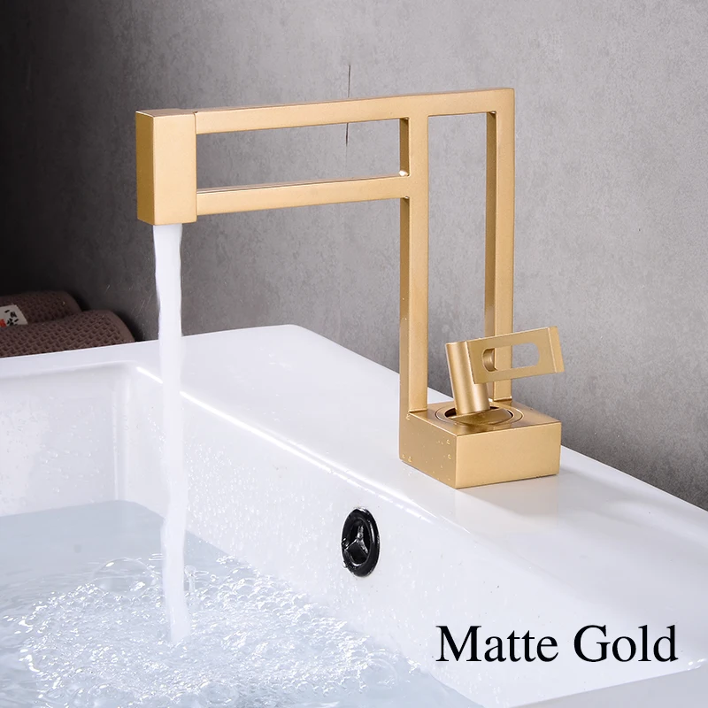 Unique Design Mixer Single Handle Deck Mount Solid Brass Faucet Tap Becola Black/White/Gold Bathroom Vessel Basin Sink