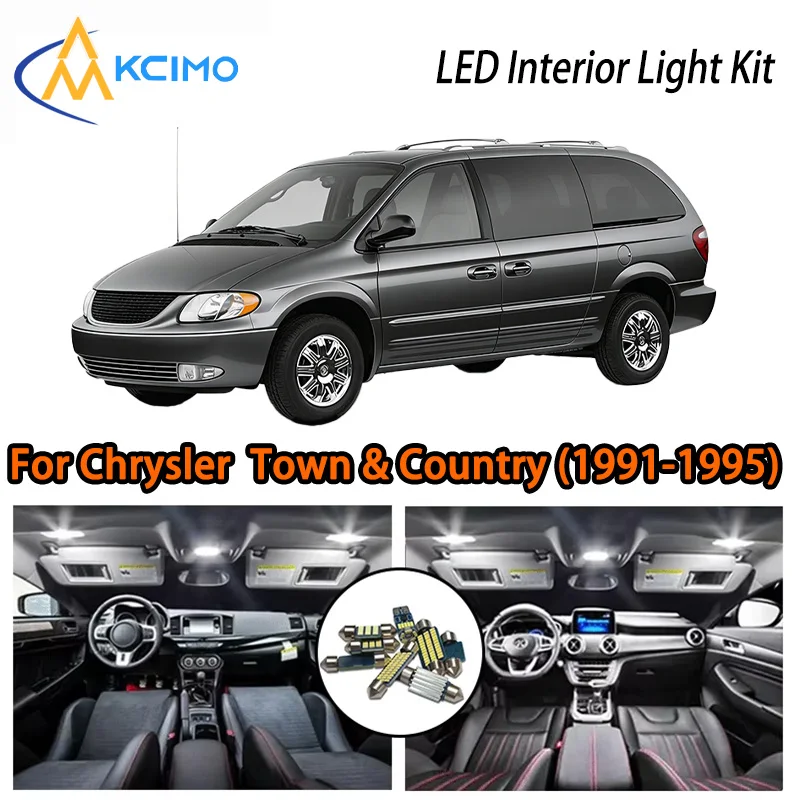 

KCIMO For Chrysler Town & Country (1991-1995) Premium LED Interior Kit - 2 Colors , Quick Installation, Long-Lasting