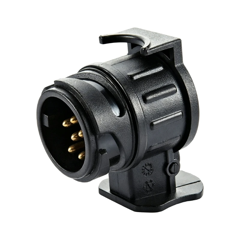 H7BD 13 Pin to 7 Pin Towbar Socket Adapter Connector ABS Design Suitable for Various Truck Vehicles Secure Power Transmission