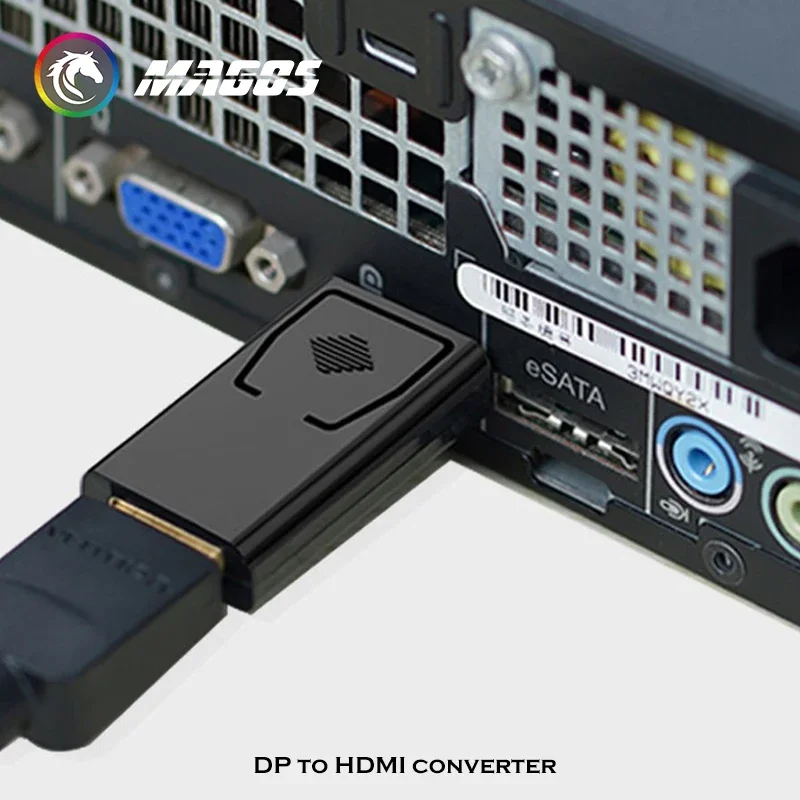 4K  Male DP To Female HD Adapter Converter Display Port  DisplayPort To HDMI Cable Adapter Video Audio For PC TV Projector