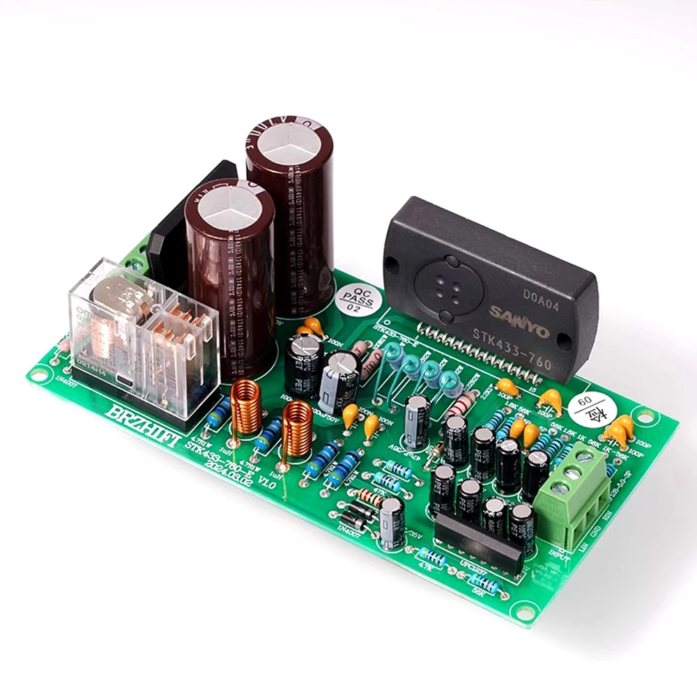 1pc STK433-760 Thick Film 50WX2 HIFI Amplifier Finished Board