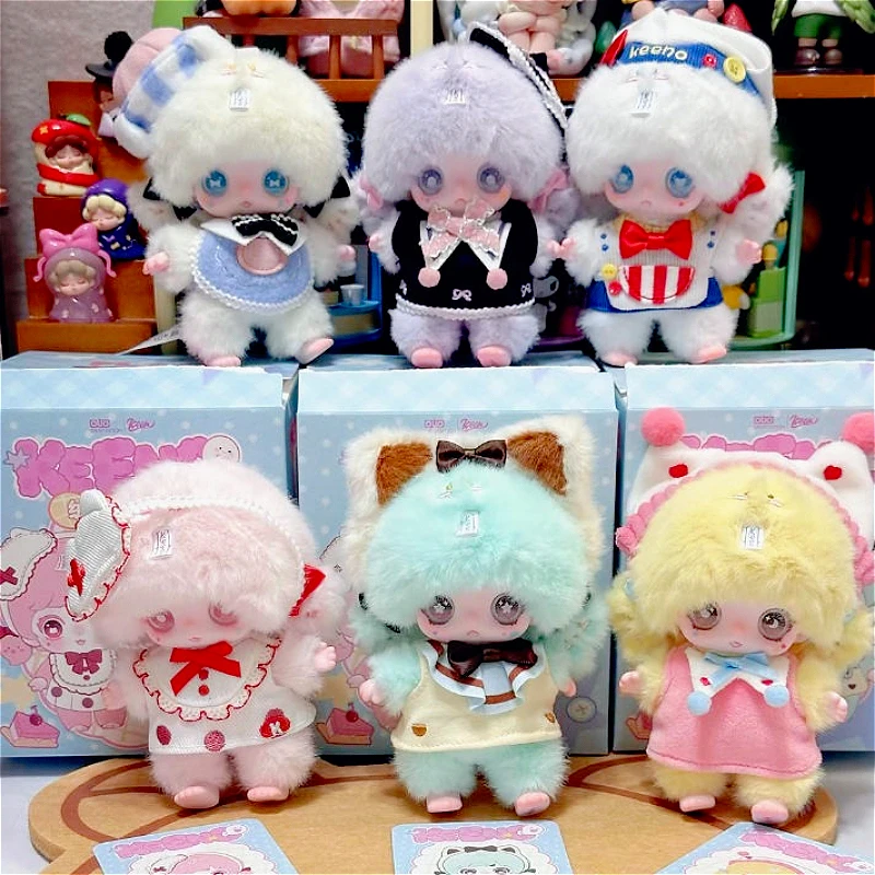 

Keeno Fluffy Cute Ghost Series Plush Keychain Blind Box Cute Keychain Doll Surprise Bag Home Pendant Trendy Toy Collectible Gift