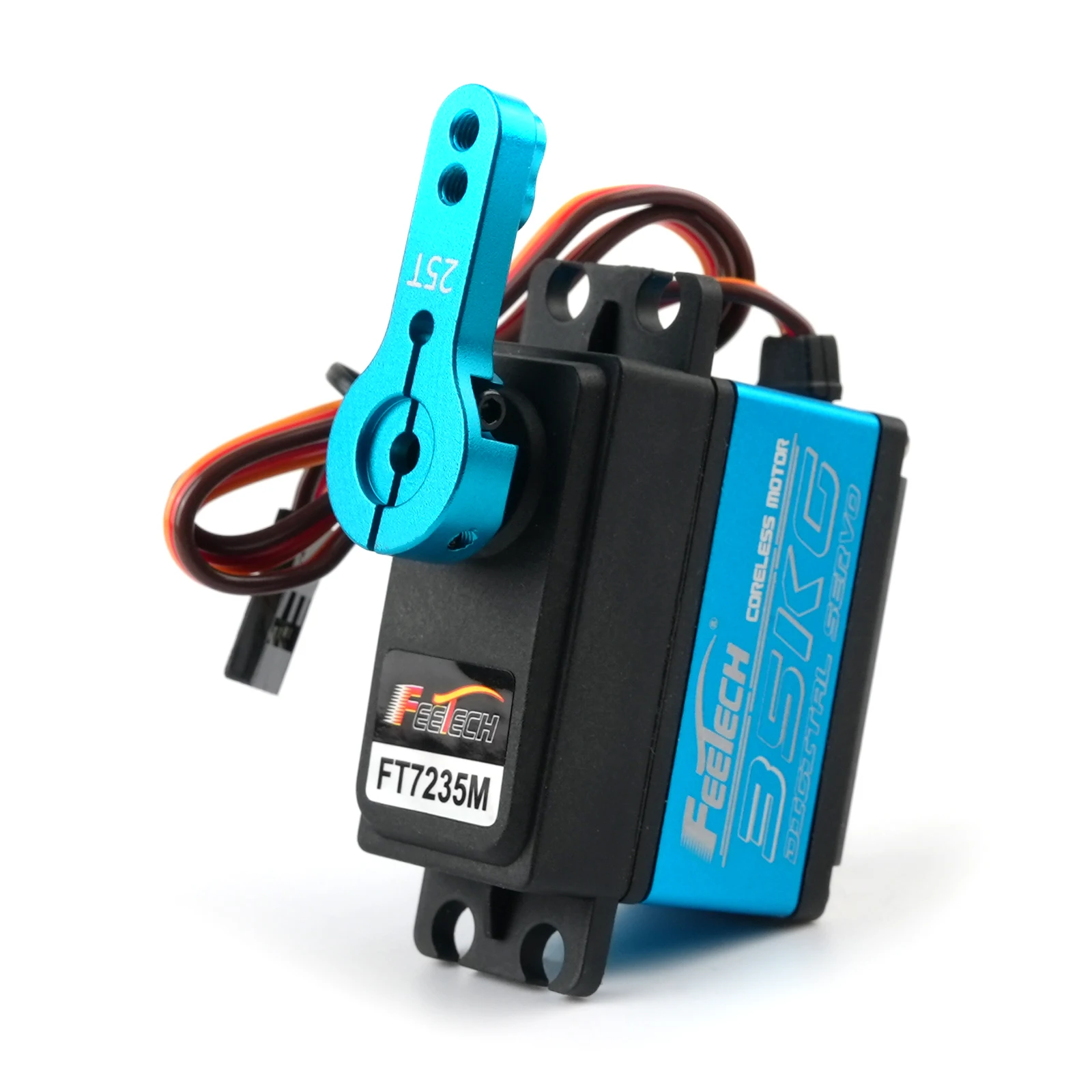 Servo digital 35 kg/cm 7,4 V 500~2500 μ segundos 180 °   Motor sin núcleo de acero metálico no controlable para coche RC 1:10, Robot, avión, barco, bricolaje