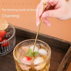 Mixing Stick Stainless Steel Stirring Rod Juice Sticks Tools Drink Stirring Bar Cocktail Swizzle Stirrer Party Wedding Accessory