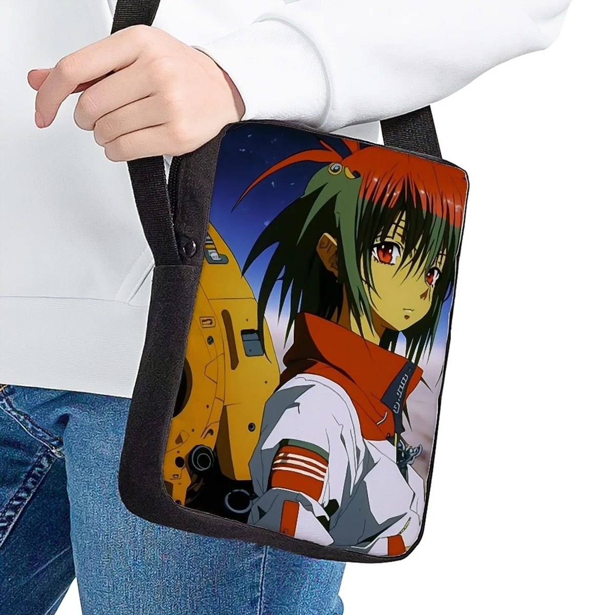 Klassische Anime Drucken Satchel Bolsas Für Jungen Mädchen Casual Fashion Messenger Tasche Für Schule Frau Mann Hochwertigen Crossbody-tasche