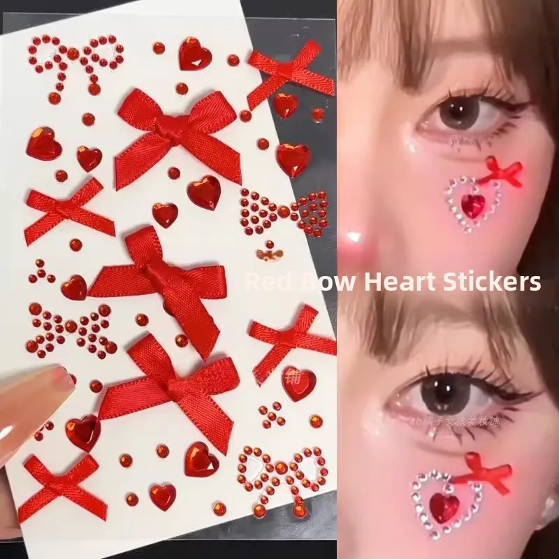 Red Face Diamond Stickers Hao Ming Yu Chen Chu Sheng  Yang Qian Xi Phoenix Legend Concert Essential Beauty Makeup Decals