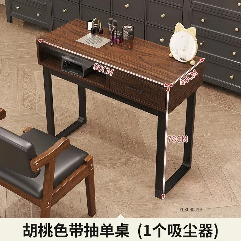 ヴィンテージネイルテーブルモダンなシングルおよびダブルマニキュア