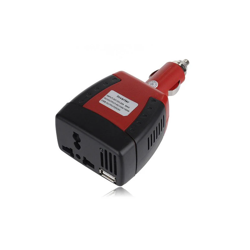 【Hot】Car Inverter Power Supply 150w DC 12V To AC 220V 50Hz Converter Transformer Laptop Notebook Phone Charger Universal USB 2.1