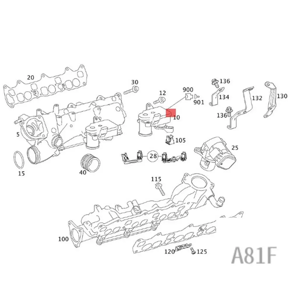 

Intake Manifold Valve Servomotor Shutoff Valve For Mercedes OM642 W203 W204 W221 W164 W251 W211 6421500494