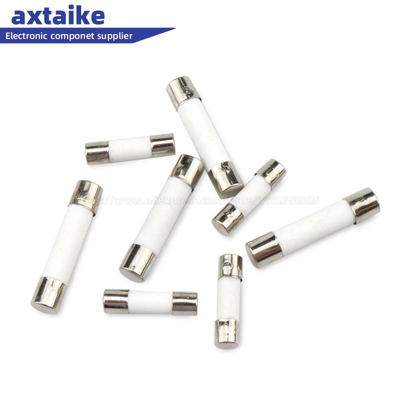 10PCS 5*20mm 6*30mm Fast Blow Tube Fuses 250V F1A 2A 3A 3.15A 4A 5A 6A 7A 8A 10A 15A 20A 25A 30A AMP Fuse Ceramic fuse 5*20 6*30